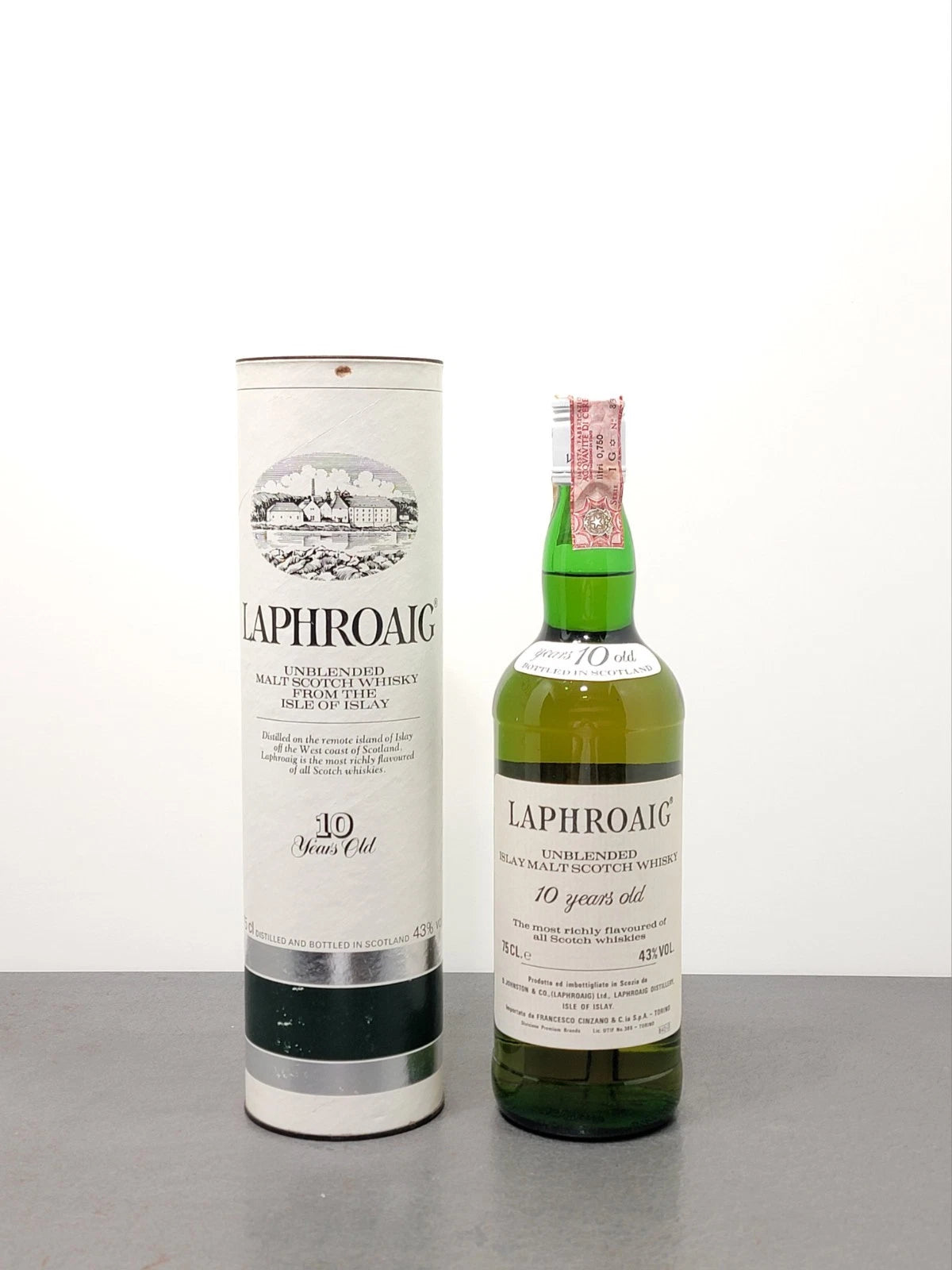 Whisky Laphroaig Unblended 10 years 1980s