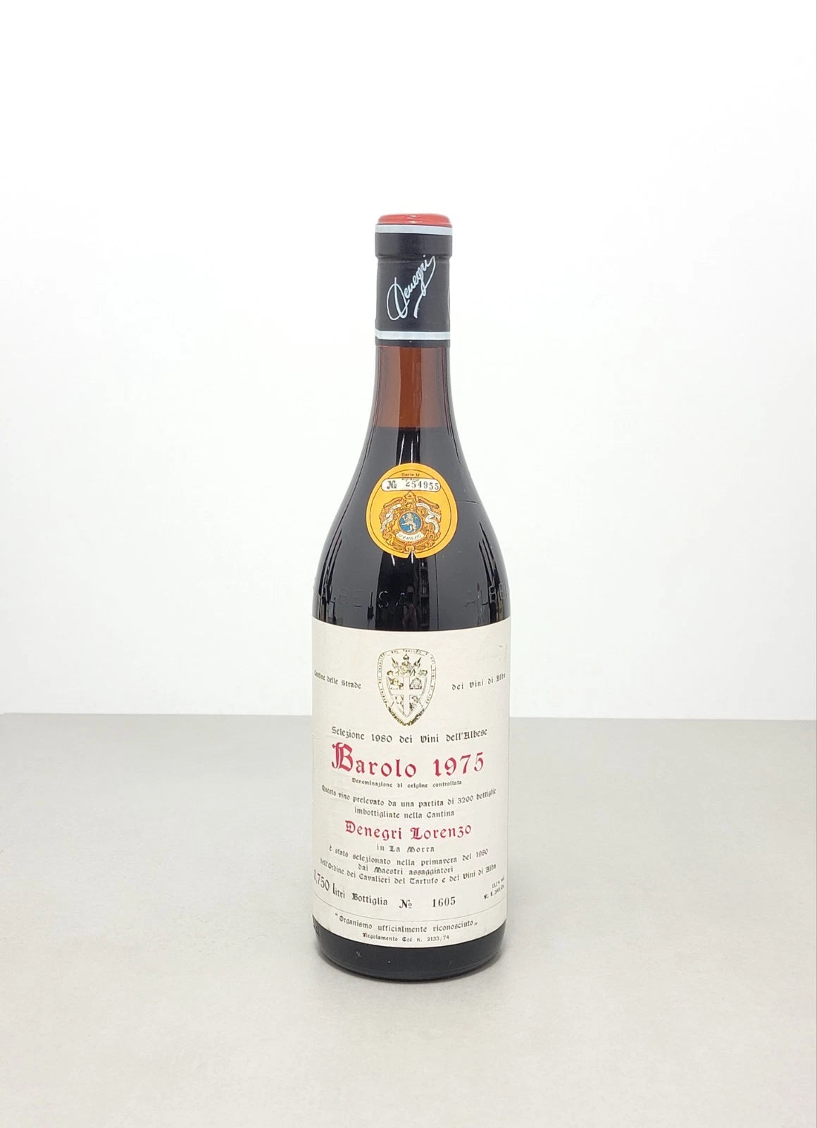 Barolo Denegri Lorenzo 1975 Cavalieri Del Tartufo 75 cl 13,2%