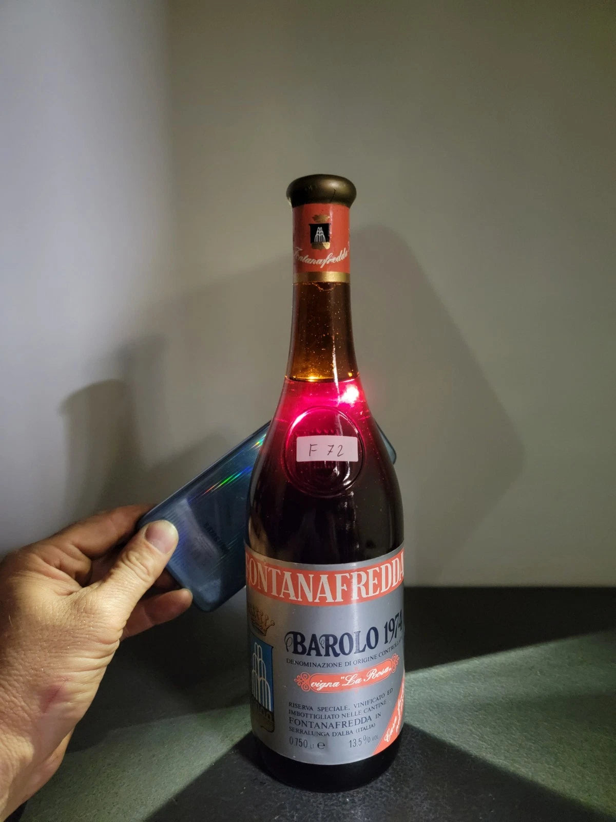Barolo Fontanafredda 1974 Riserva Speciale Vigna La Rosa bott.75 cl 13.5%
