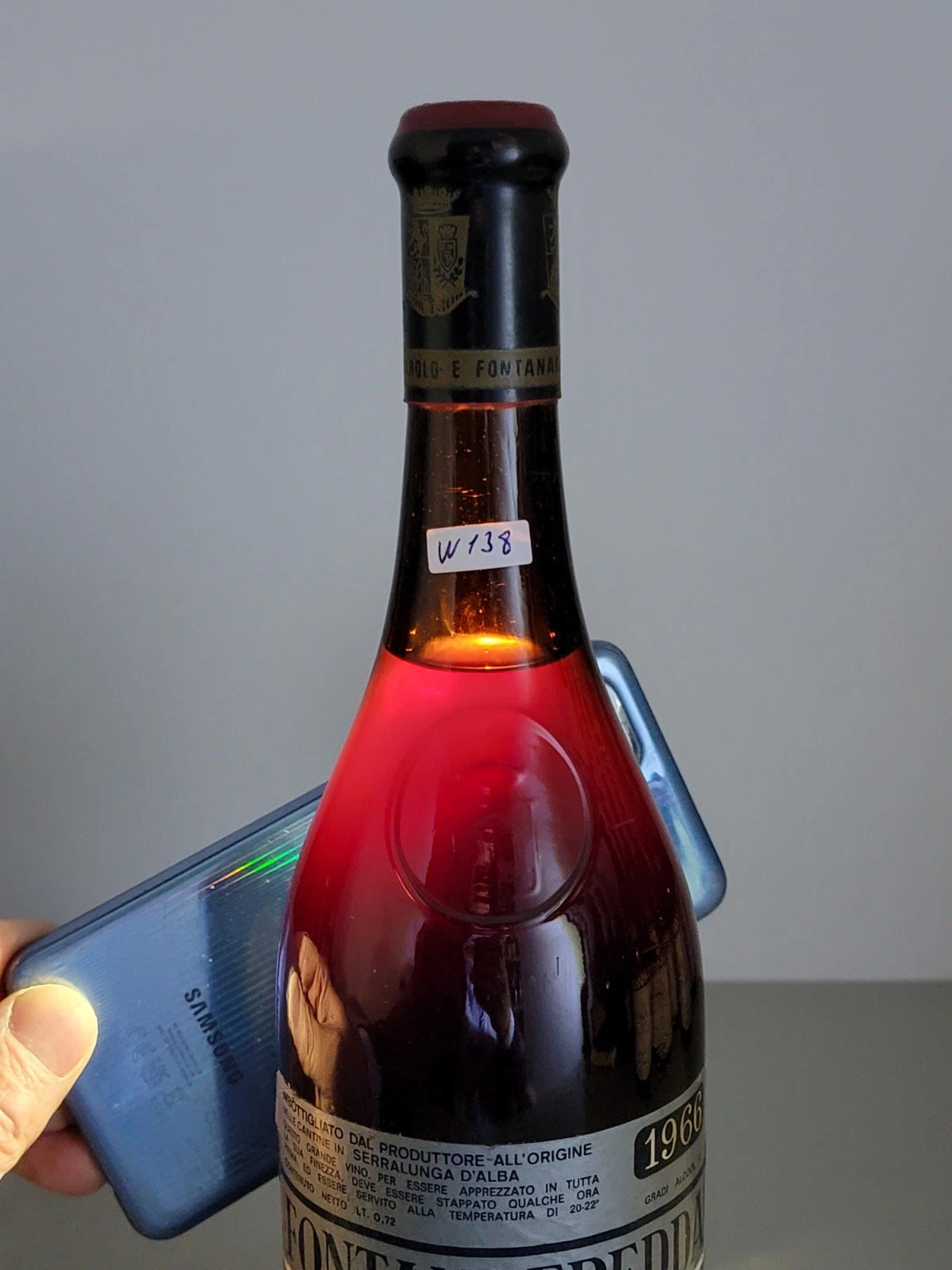 Barolo Fontanafredda 1966 Serralunga D'Alba bott.72 cl 13%
