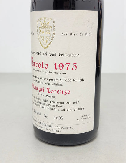 Barolo Denegri Lorenzo 1975 Cavalieri Del Tartufo 75 cl 13,2%
