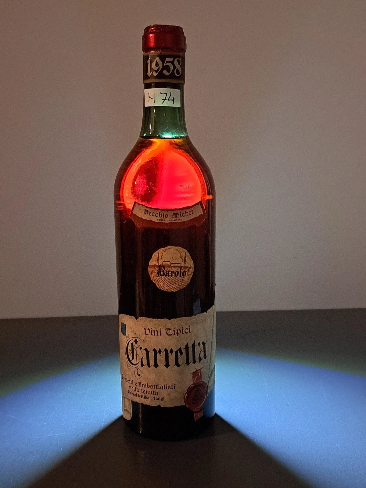 Barolo Carretta 1958 Vecchio Michet bott.72 cl 13.5%