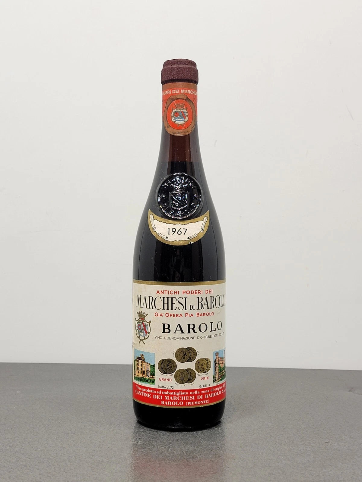 Barolo Marchesi di Barolo 1967 Gia Opera Pia bott.72 cl 13%