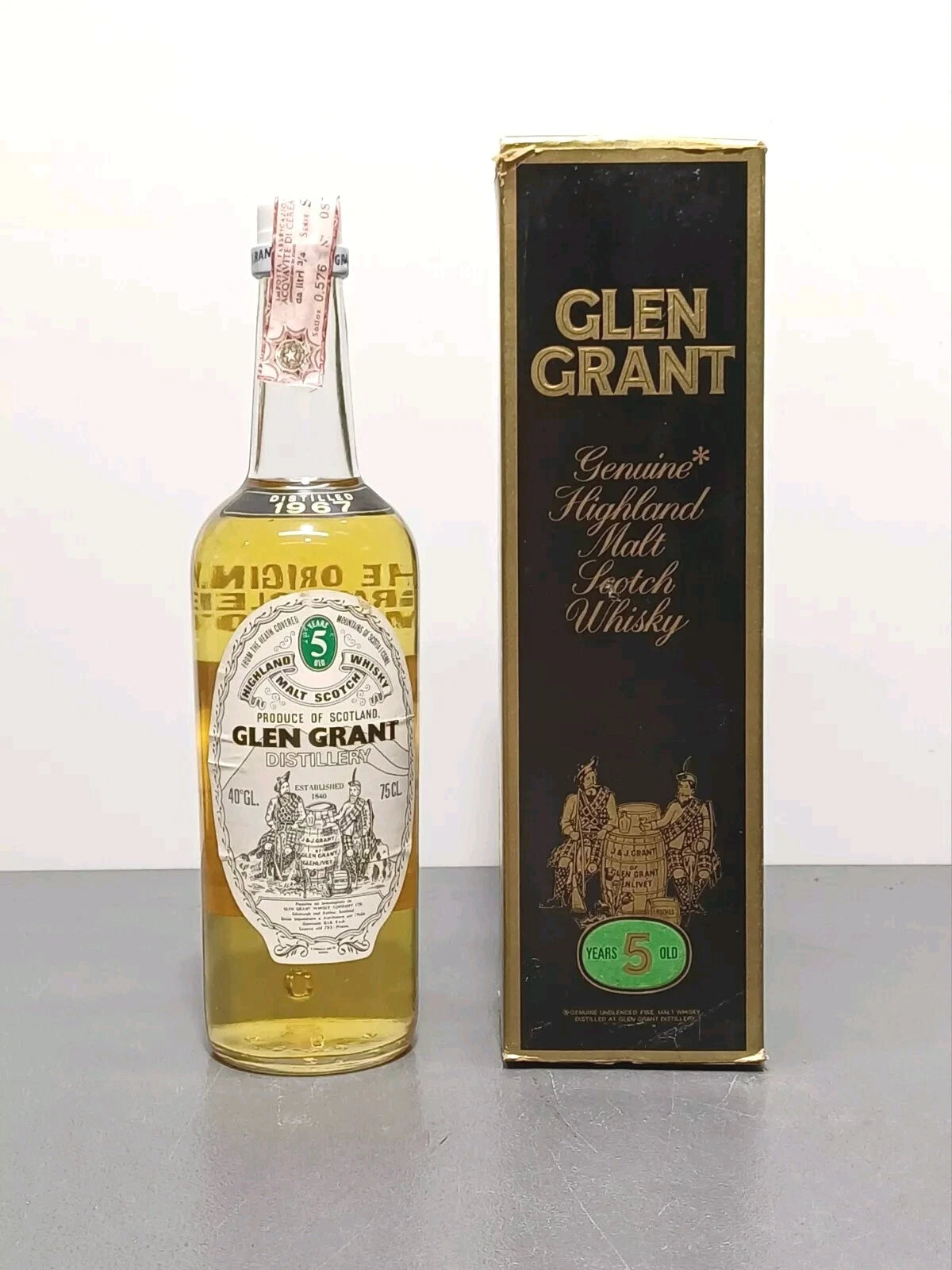 Glen Grant 5 years 1967 Highland Malt bott.75 cl 40%