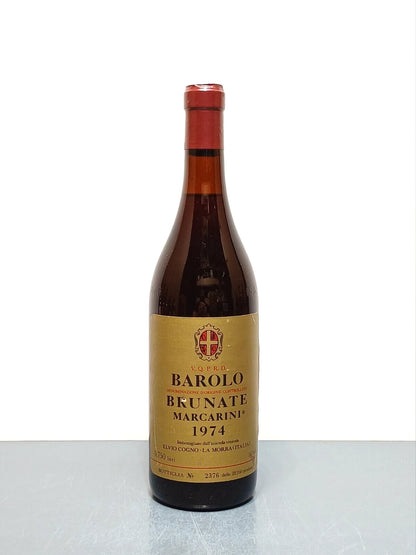 Barolo 1974 Brunate Marcarini Elvio Cogno La Mora bott75 cl