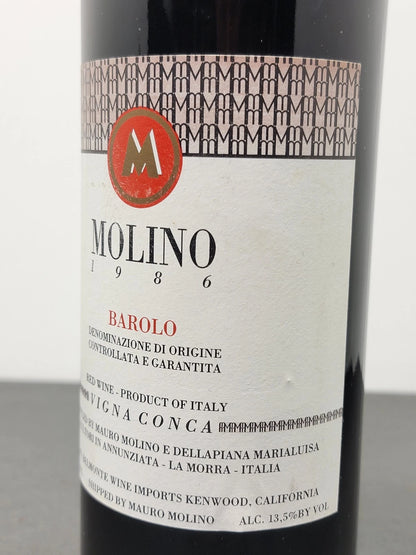 Barolo Mauro Molino 1986 Vigna Conca bott.75 cl 13.5%
