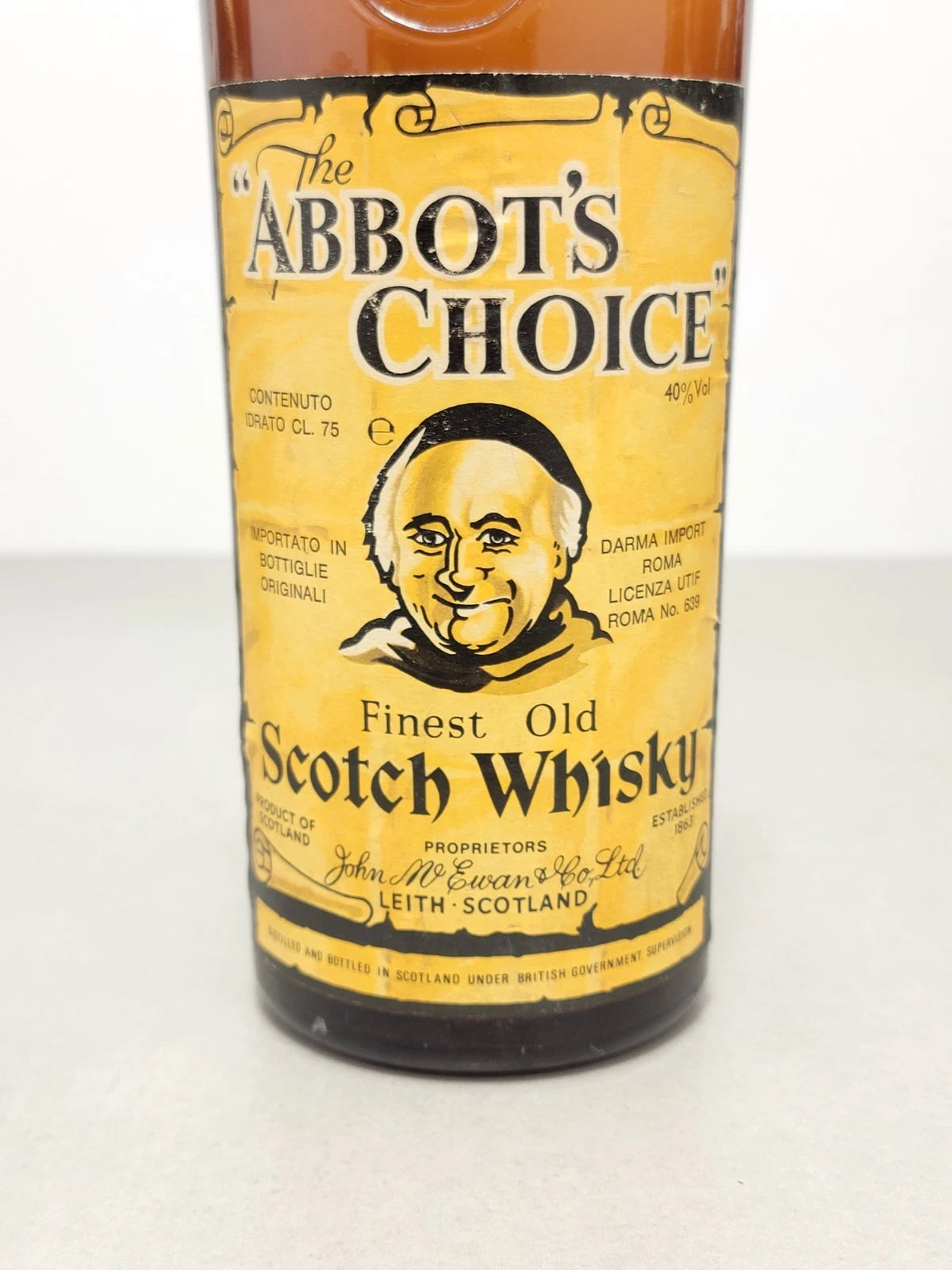 1x Whisky Abbot's Choice 1970s Fines Old Scotch Whisky bott. 75 cl 40%