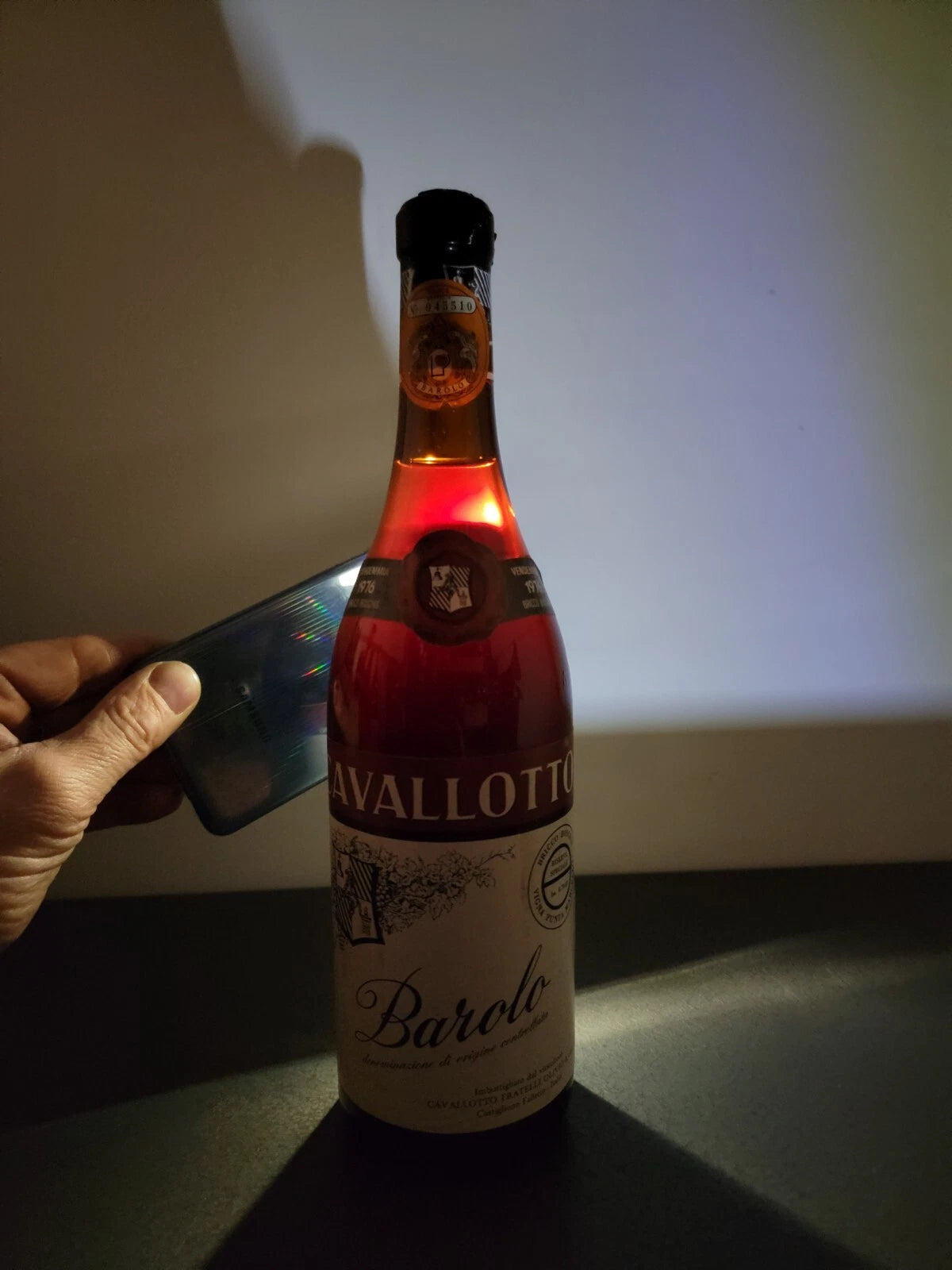 Barolo Cavallotto Bricco Boschis Riserva  Speciale 1976 bott..75 cl 14%