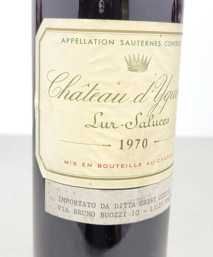 Chateau D'yquem Sauternes 1970, 1er Grand Cru Classe Superieur