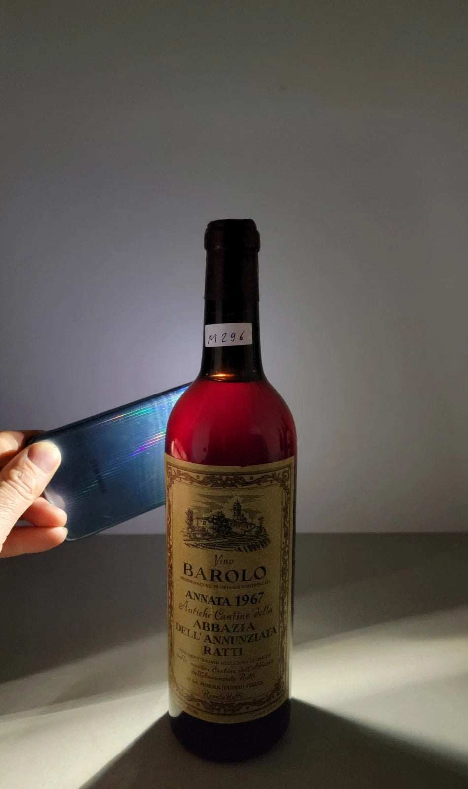 Barolo Renato Ratti 1967 Antiche Cantine Abbazia dell'Annunziata 72 cl 13,5%