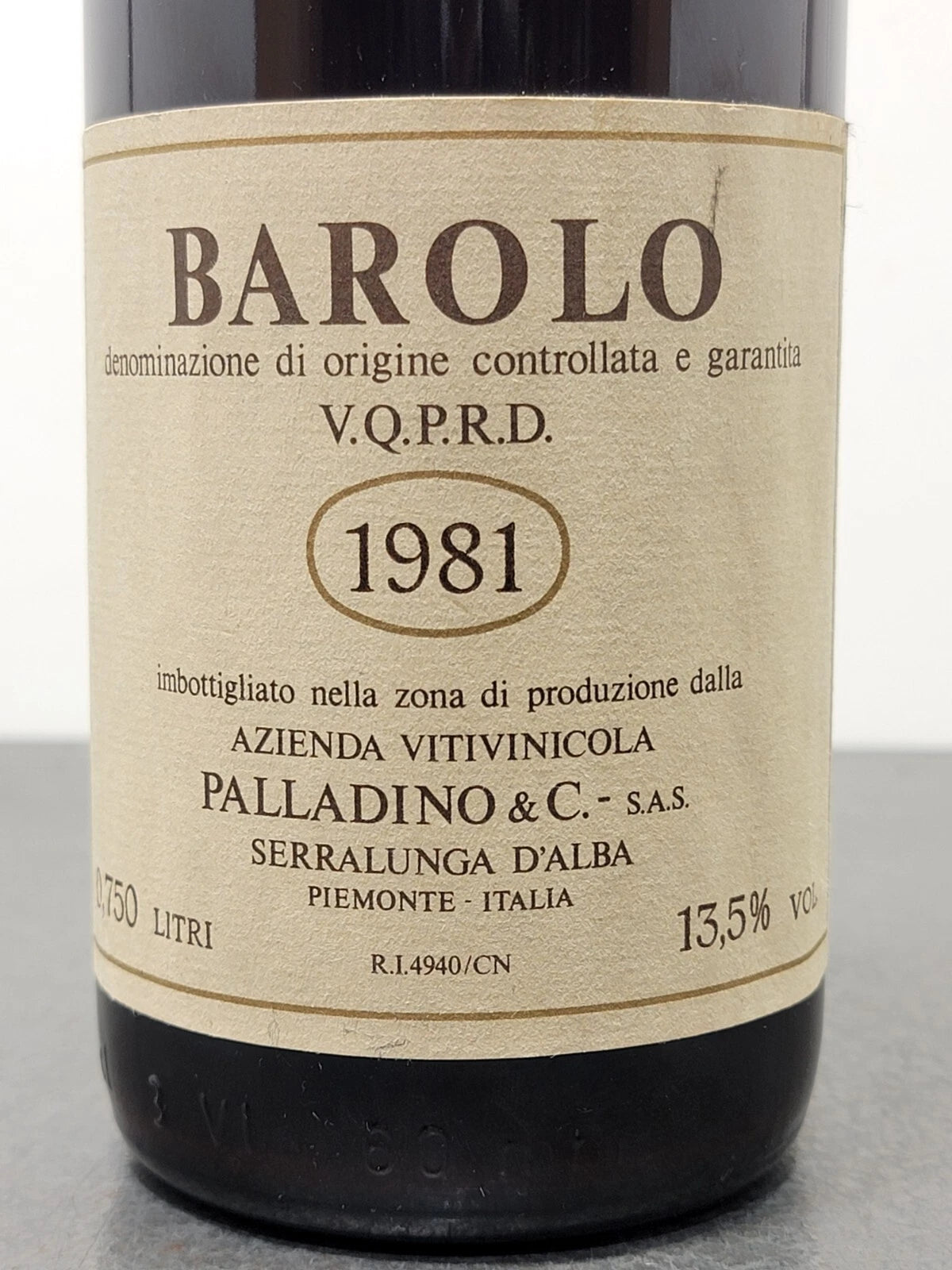 Barolo Palladino 1981 Serralunga D'alba bott.75 cl 13.5%