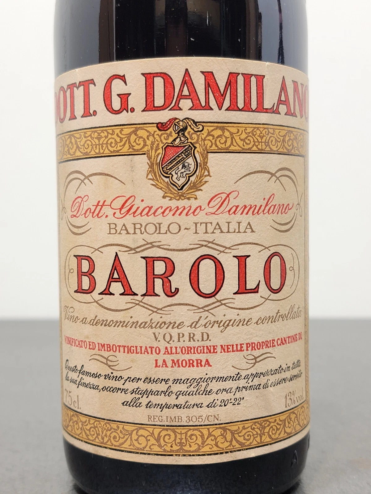 Barolo 1974 Giacomo Damilano bott.75 cl 13%