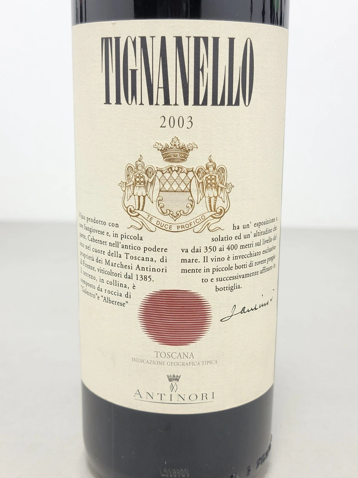 Tignanello Marchesi Antinori 2003 bott. 75 cl 13,5%