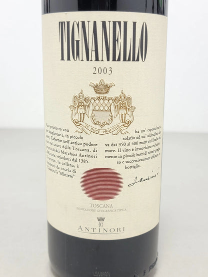 Tignanello Marchesi Antinori 2003 bott. 75 cl 13,5%