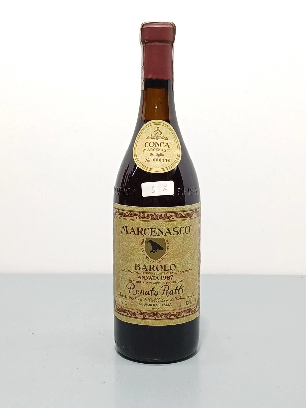 Barolo Renato Ratti 1987 Marcenasco Conca Abbazia dell'Annunziata bott.75 cl