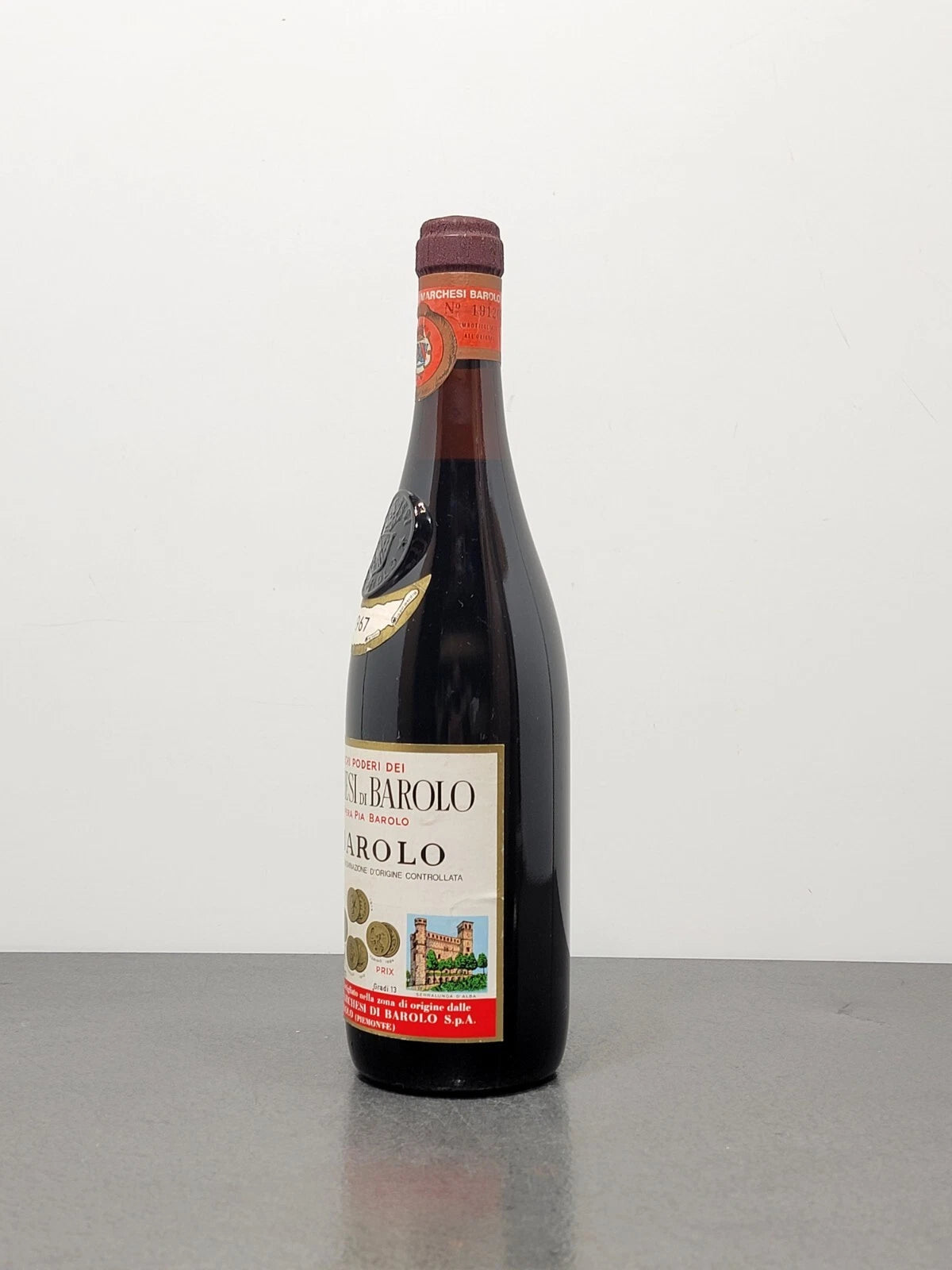Barolo Marchesi di Barolo 1967 Gia Opera Pia bott.72 cl 13%
