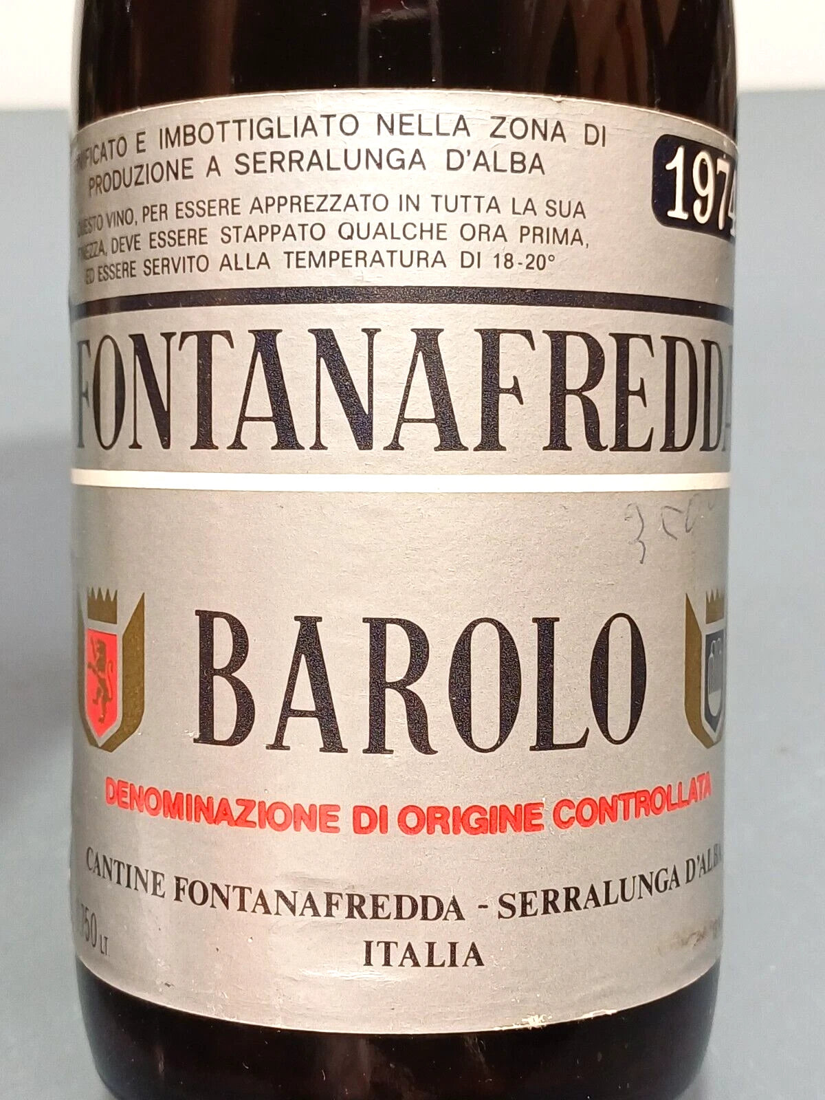 Barolo Fontanafredda 1974 Serralunga D'Alba bott.75 cl