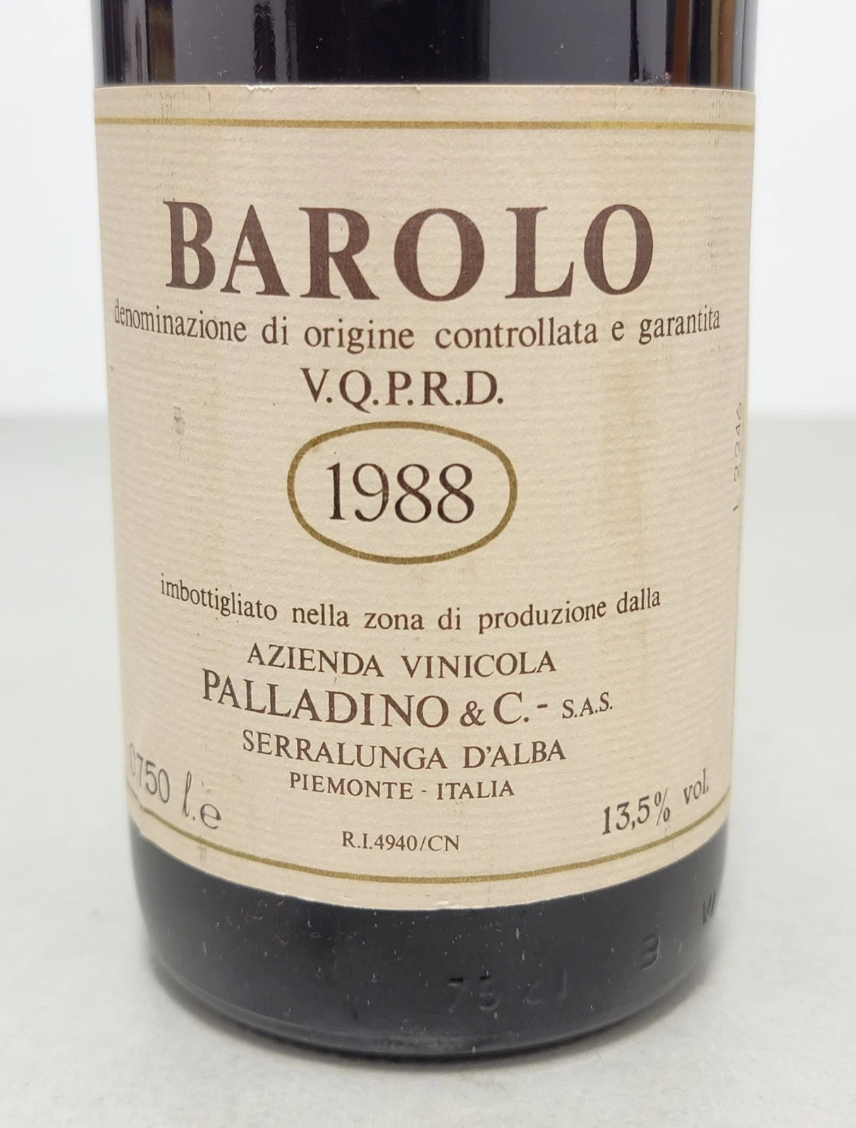 Barolo Palladino 1988 Serralunga D'alba bott.75 cl 13%