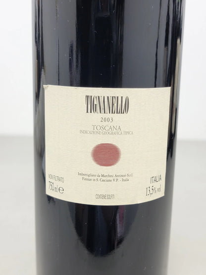 Tignanello Marchesi Antinori 2003 bott. 75 cl 13,5%