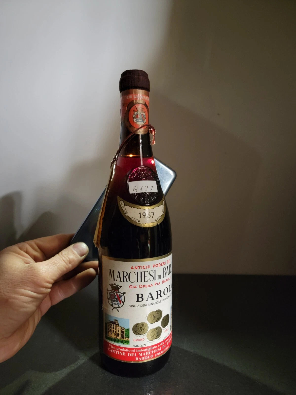 Barolo Marchesi di Barolo 1967 Gia Opera Pia bott.72 cl 13%