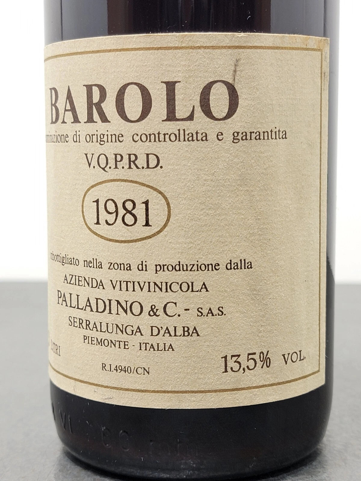 Barolo Palladino 1981 Serralunga D'alba bott.75 cl 13.5%