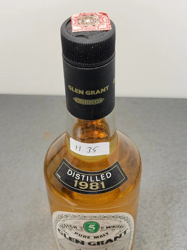 Glen Grant 5 years 1981 Pure Malt Scotch Whisky bott.75 cl 40%
