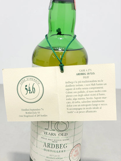 Whisky Ardbeg 18 years 1974 Wilson & Morgan imb. 1993