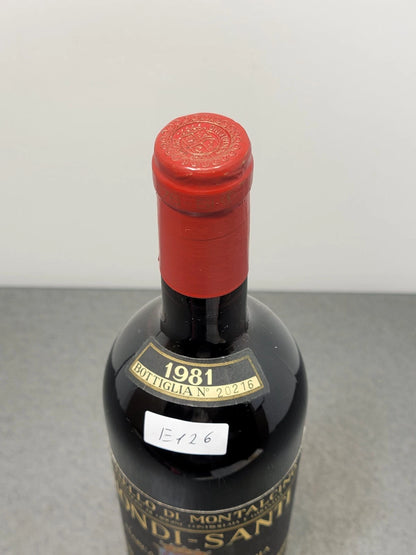 Biondi Santi Tenuta Greppo 1981 Brunello Di Montalcino bott. 75 cl 12.5%