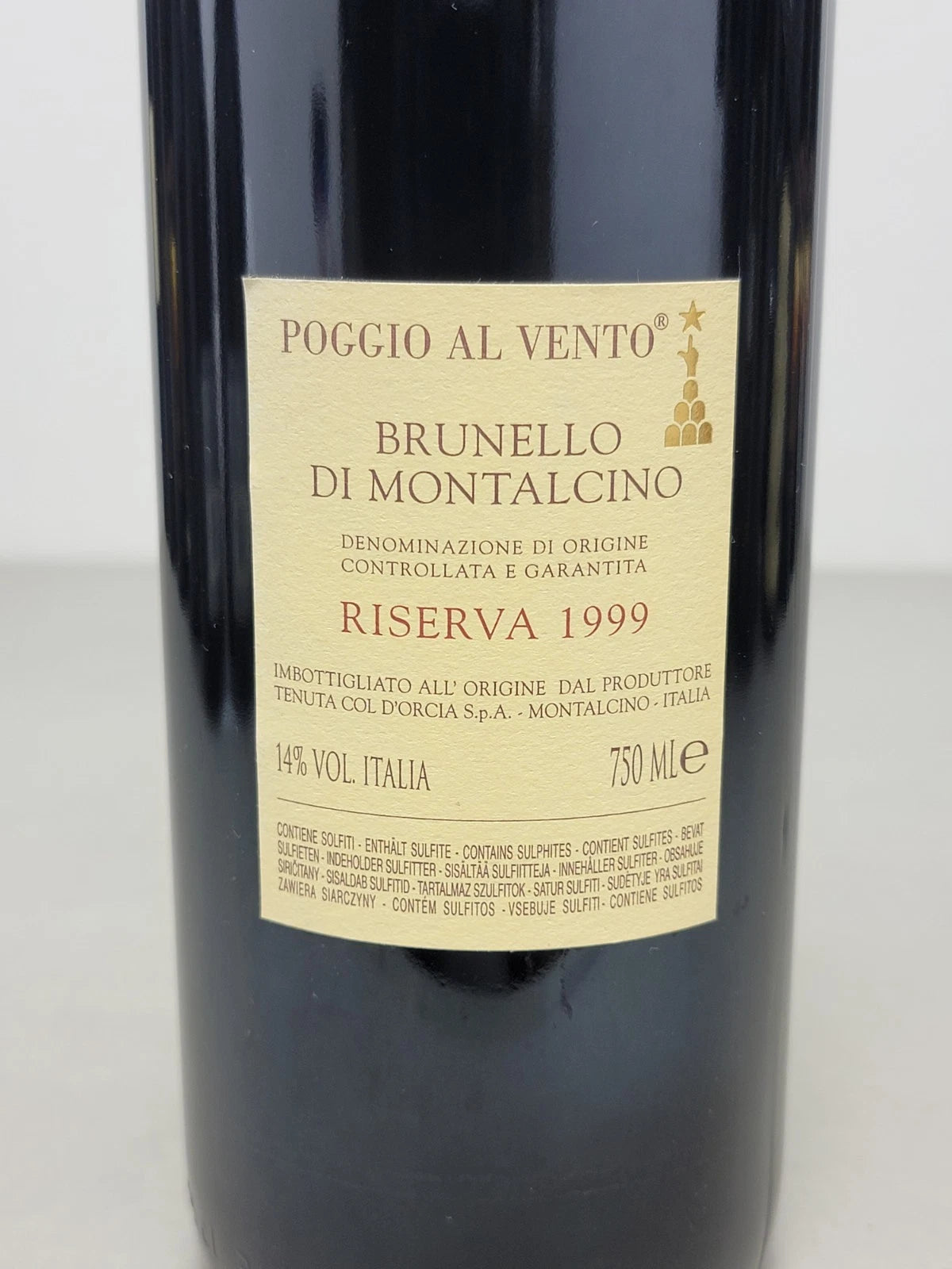 Col D'Orcia Riserva 1999 Poggio al Vento Brunello Di Montalcino 6 Bottiglie 75cl