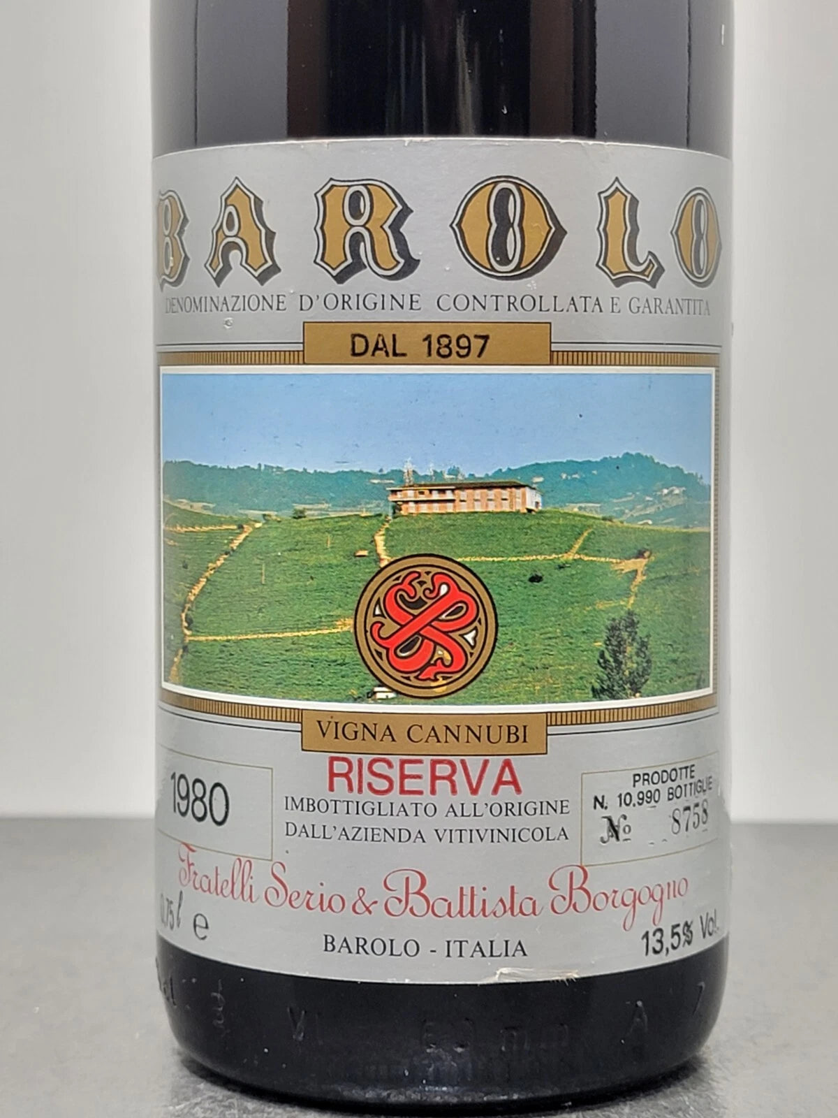 Barolo Riserva Borgogno 1980 Fratelli Serio Battista bott.75 cl 13.5%
