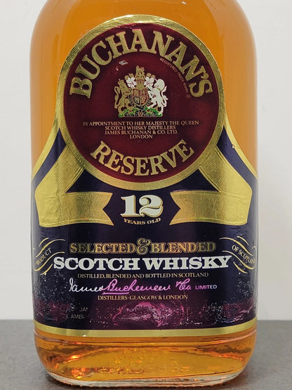 Whisky Buchanan's Reserve 12 years Old 1980s bott.75 cl 40%
