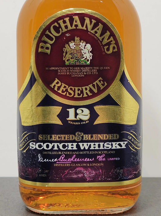 Whisky Buchanan's Reserve 12 years Old 1980s bott.75 cl 40%