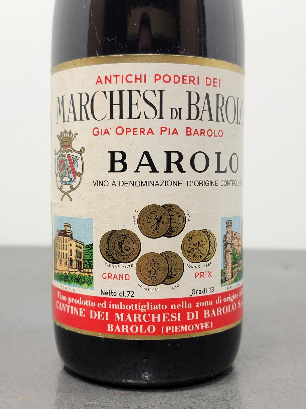 Barolo Marchesi di Barolo 1967 Gia Opera Pia bott.72 cl 13%