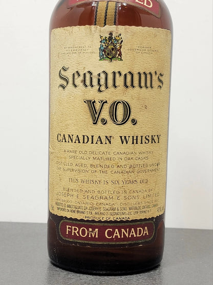 Whisky Canadian Seagram's V.O. 1976 6 Years Old bott.75 cl 40%