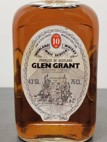 Glen Grant 10 years Pure Malt Scotch Whisky 1970s bott.75 cl 43%