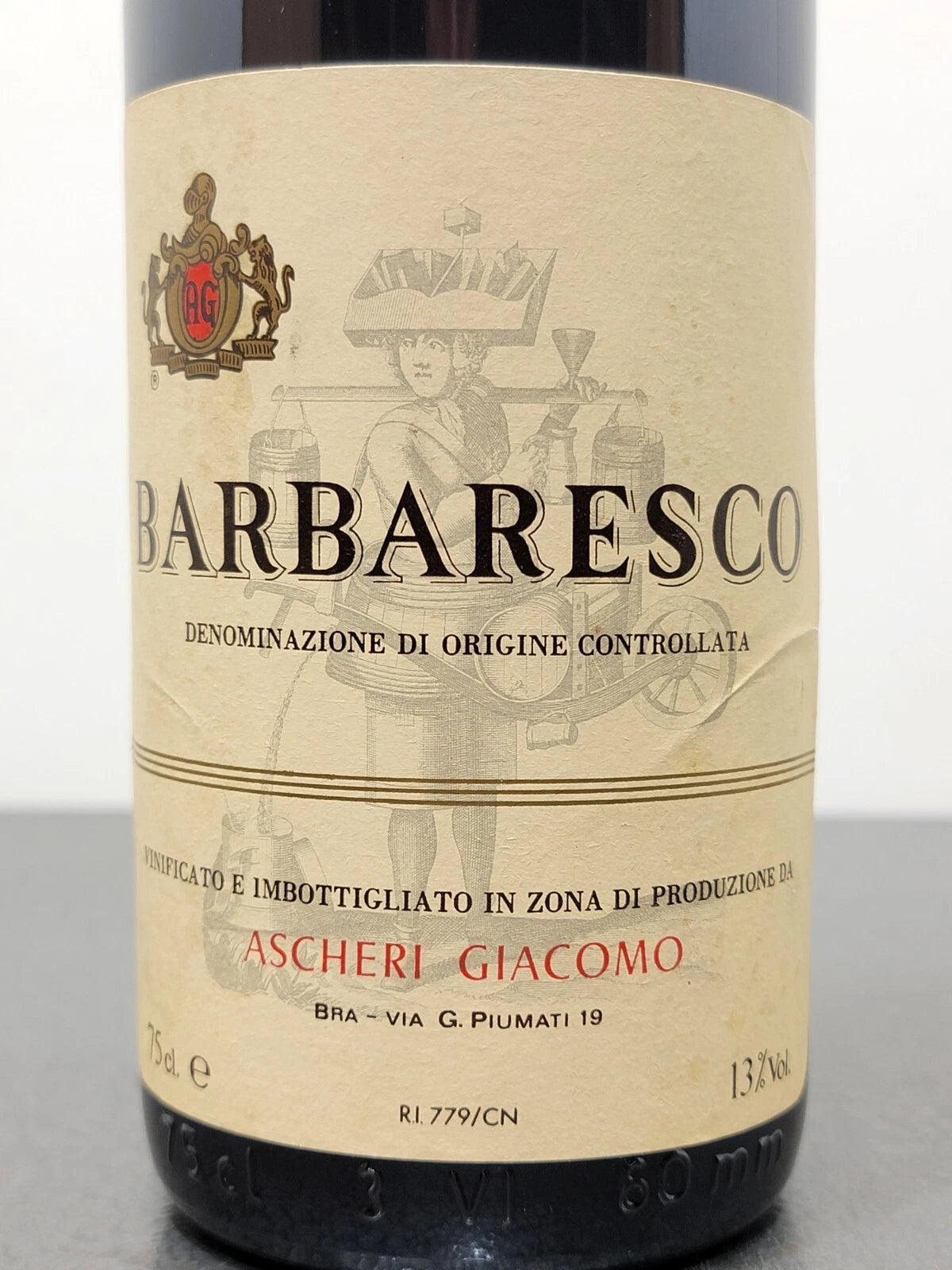 Barbaresco Ascheri Giacomo 1979  bott..75 cl 13%