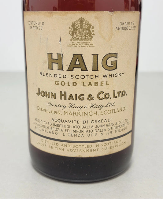 Whisky Haig's Gold Label 1950s Blended Scotch Whisky bott.75 cl 44%