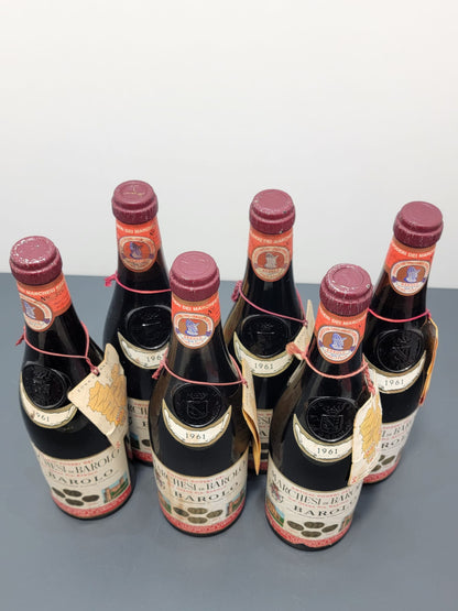 6 x Barolo Marchesi di Barolo 1961 bott.72 cl 13%