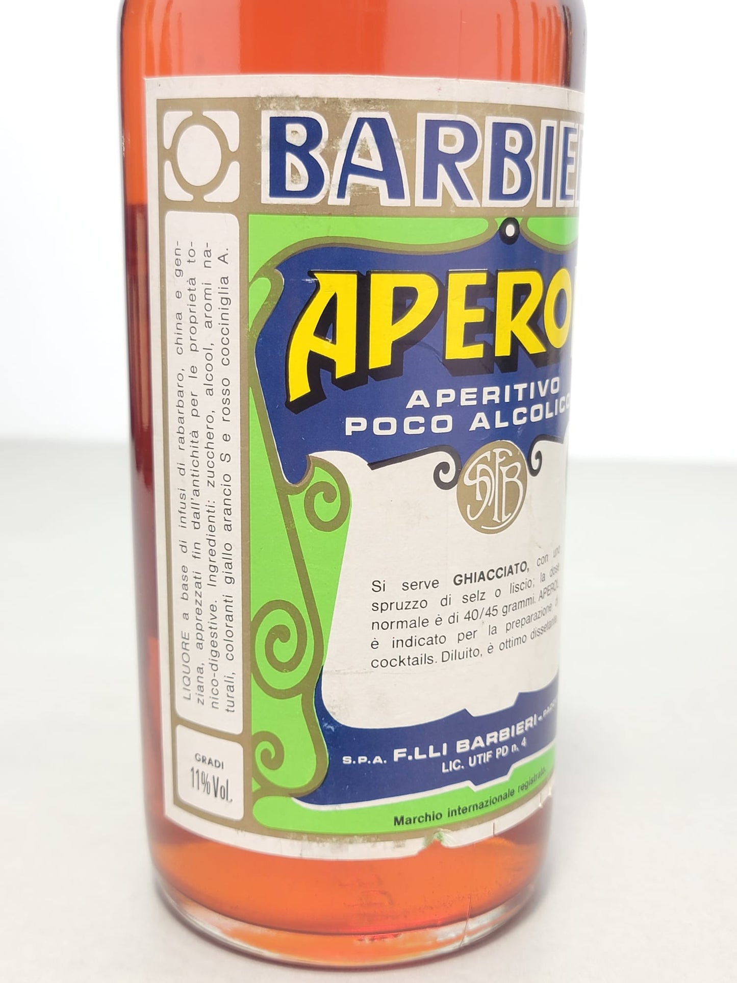 Aperol Barbieri 1980s Aperitivo Alcolico bott. 1 L 11%