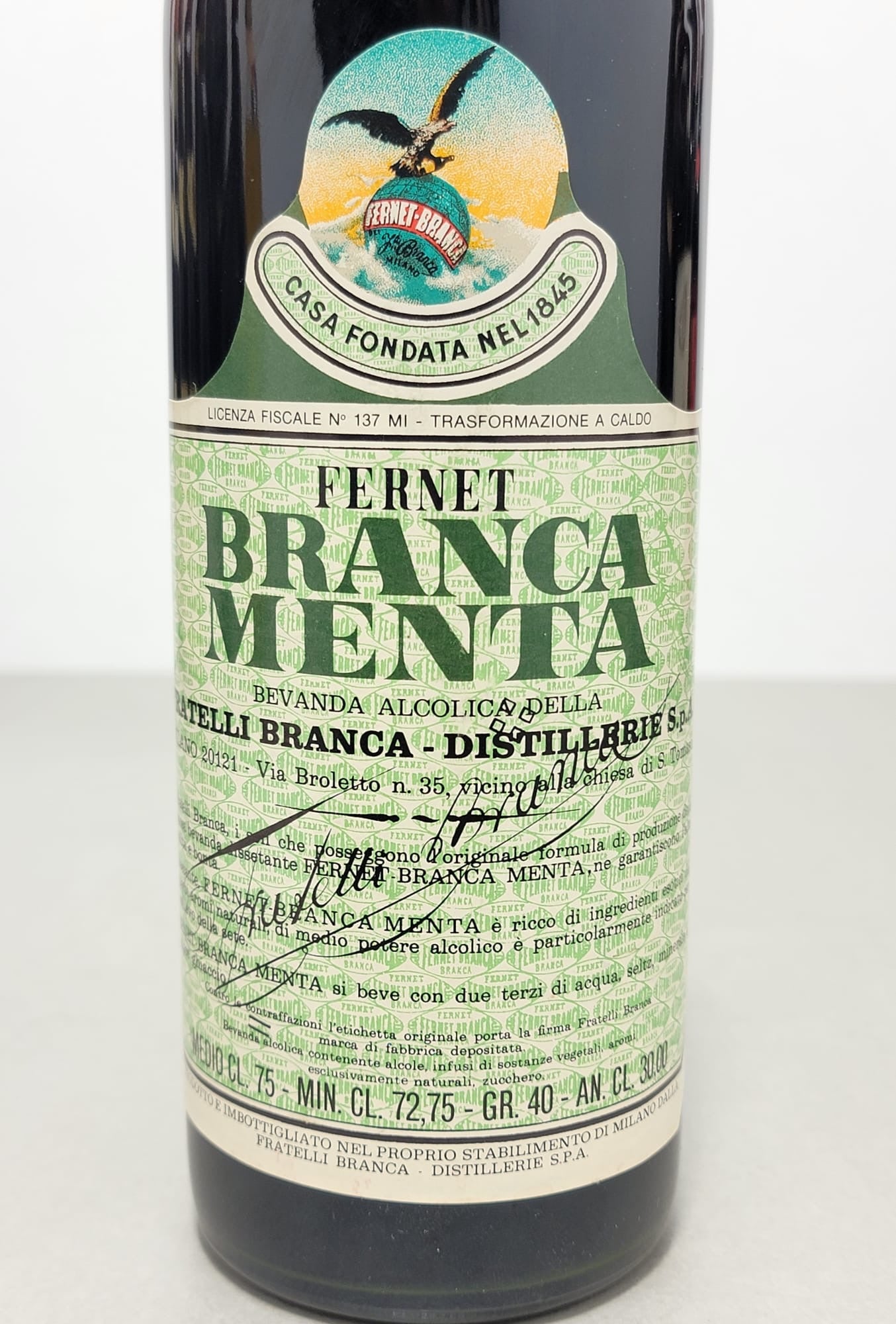 FERNET - Branca Menta 1981