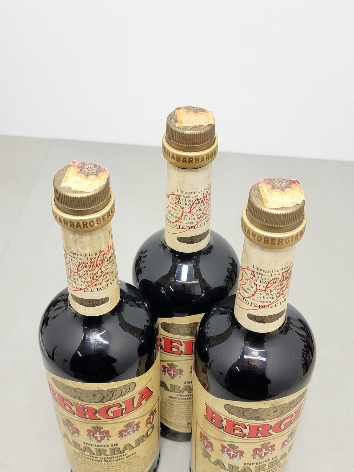 Liquore Bergia Rabarbaro S.Cobianchi anni 70 bott. 75 cl 16%