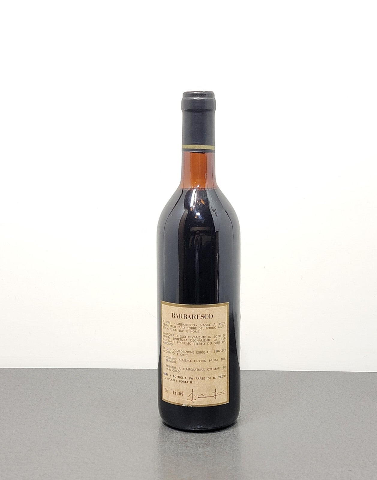 Barbaresco Guido Giri 1974 Castiglione Falletto bott. 72 cl