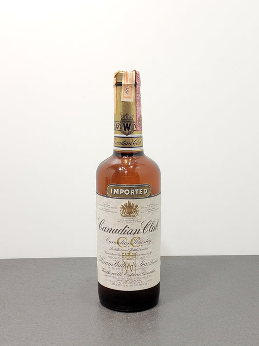 Whisky Canadian Club 1971 Hiram Walker bott.75 cl 40%