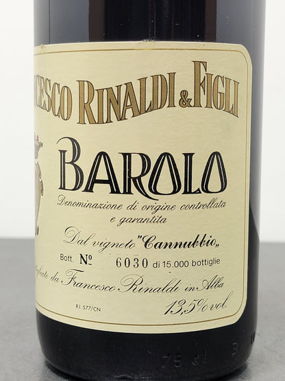 Barolo Francesco Rinaldi 1983 Vigneto Cannubbio bott.75 cl 13.5%