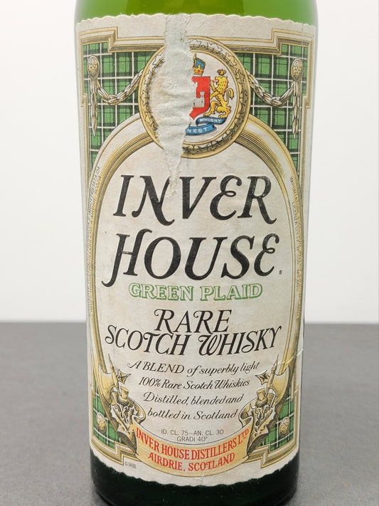 Whisky Inver House Green Plaid 1970s Rare Scotch Whisky bott.75 cl 40%