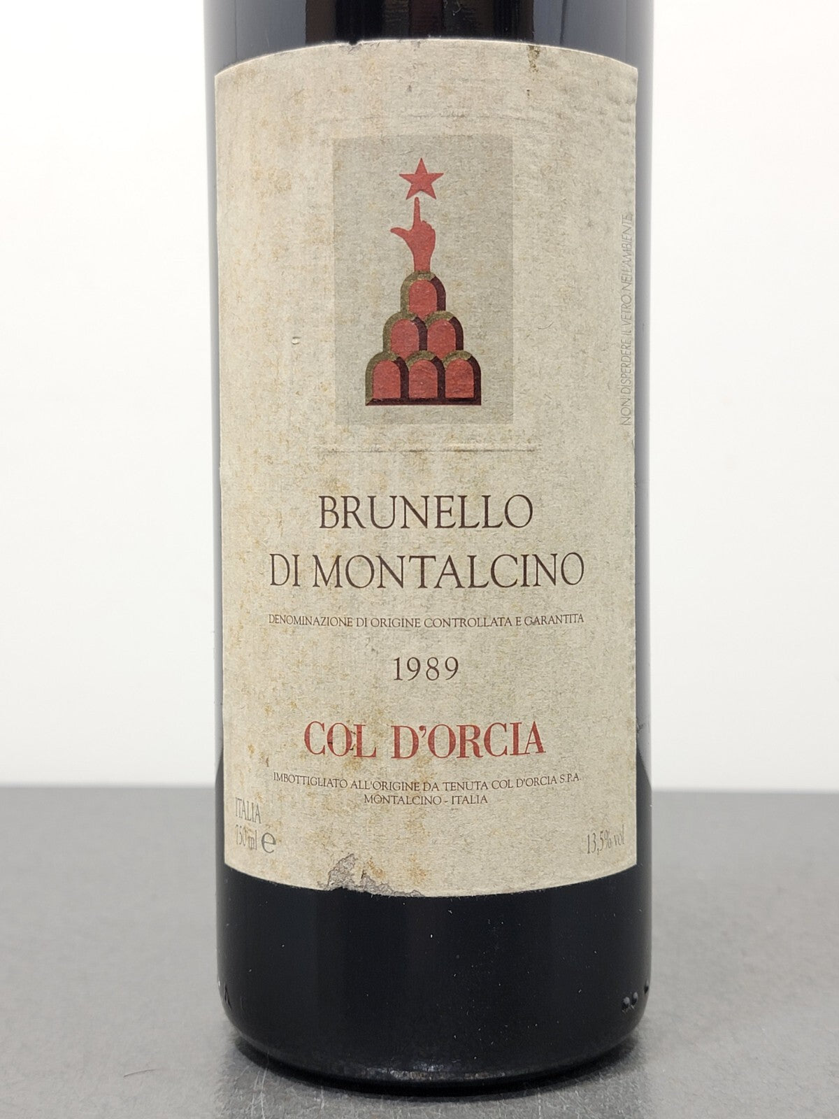 Col D'Orcia Brunello Di Montalcino 1989 bott.75 cl 13.5%