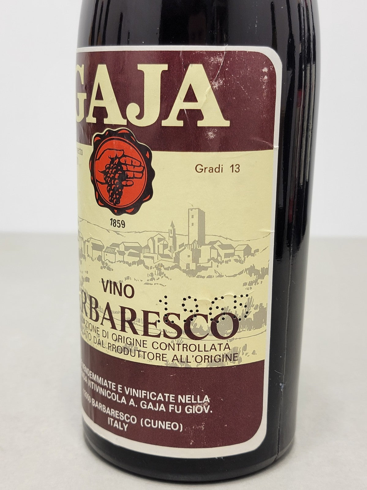Gaja Barbaresco 1965 Vino Rosso bott.70 cl 13%