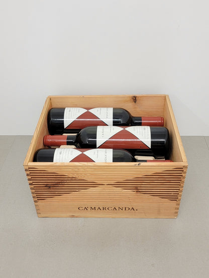 Gaja Ca' Marcanda 2003 Angelo Gaja 6 Bottle Cassa in Legno bott.75 cl 14%