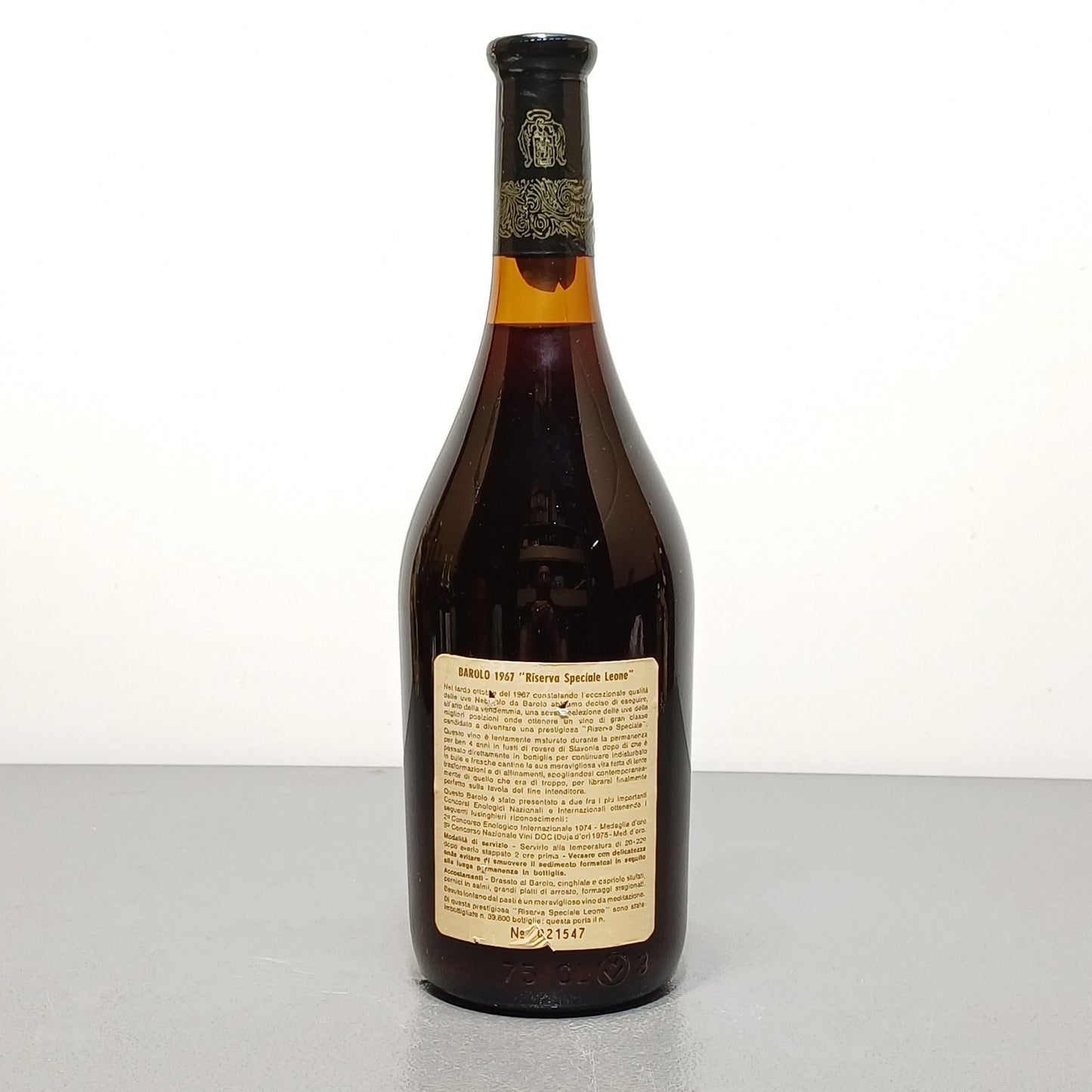 Barolo Duca D'asti 1967 Riserva Speciale bott.75 cl 13 %