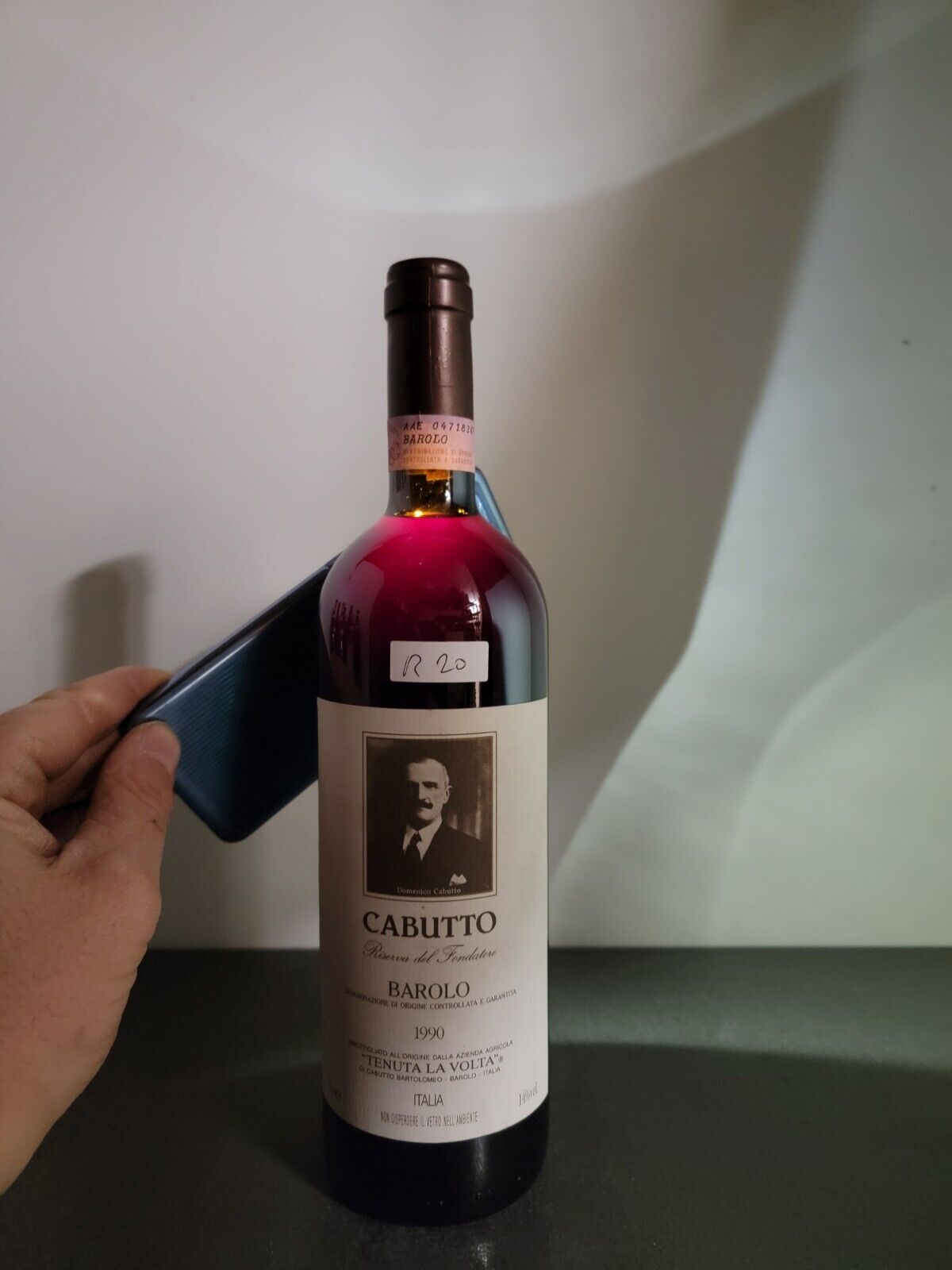 Barolo Cabutto 1990 Tenuta La Volta Riserva del Fondatore bott.75 cl 14 cl